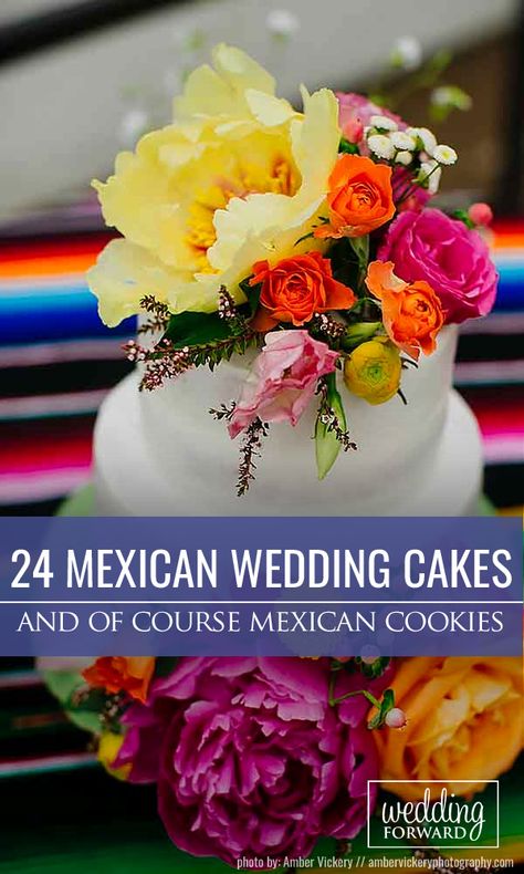 Wedding Decorations Mexican, Mexican Wedding Cakes Design, Fiesta Wedding Shower Cake, Wedding Cake Mexican, Cake Flavors Wedding, Mexican Style Cake Decor, Fiesta Wedding Cake, Simple Mexican Theme Cake, Wedding Arch Decoration Ideas