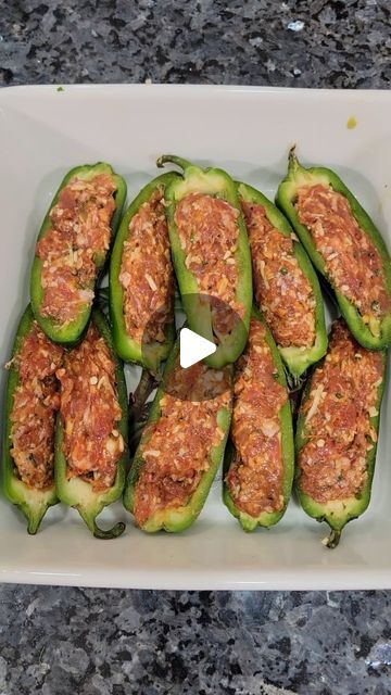 Pasquale Sciarappa on Instagram: "Stuffed Peppers 🌶 

Easy recipe using peppers grown in the garden for a tasty meal! I used hot Italian sausages, but you can use sweet sausages if you prefer. I used 4 Italian frying peppers (cubanelles) and 5 jalapeños to show you can stuff other types of peppers and for a spicier kick. The stuffed Jalapeños make for a great appetizer when having guests over.

Ingredients: 
4-6 Italian Frying Peppers
1 lb. Italian Hot Sausages, casings removed
3 Garlic Cloves, minced
2 Tbsp. Parsley, chopped
1 cup Mozzarella Cheese, shredded
1/2 cup Salsa
Salt and Black Pepper, to taste
Hot Pepper Flakes, to taste
Extra Virgin Olive Oil

#cookingathome #pasqualesciarappa #stuffedpeppers
#easyrecipes" Italian Frying Peppers, Stuffed Jalapeños, Leftover Stuffing, Pasquale Sciarappa, Italian Sausages, Jalapeño Peppers, Easy Stuffed Peppers, Types Of Peppers, Main Course Dishes