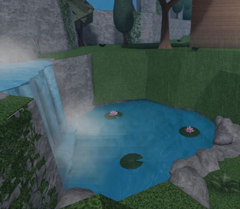 Bloxburg Waterfall, Creative Ideas, Quick Saves