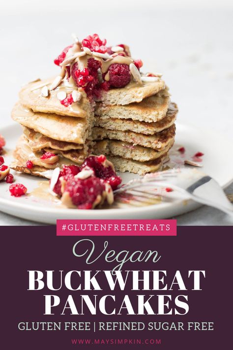 Gluten Free Pancakes Easy, Buckwheat Pancakes Gluten Free, Healthy Breakfast Choices, Protein Rich Breakfast, Pancakes Vegan, Buckwheat Pancakes, Diary Free, Healthy Balanced Diet, Gluten Free Pancakes