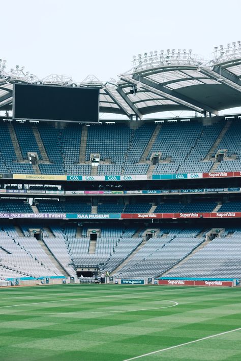 Croke Park is the stadium of Dublin. It’s the home of Gaelic Athletic Association (as you can see on the banners) and Gaelic games. The day I visited it, Prince Harry had been there few hours before and he walked on that grass. It’s something unusual because of the conflicts between UK and Ireland!. Download this photo by Henry Be on Unsplash Piyush Bansal, Dharamshala Himachal Pradesh, Football Wallpaper Iphone, Gaelic Football, Picture Wall Bedroom, Croke Park, Images Of Ireland, Library Architecture, Football Stadium