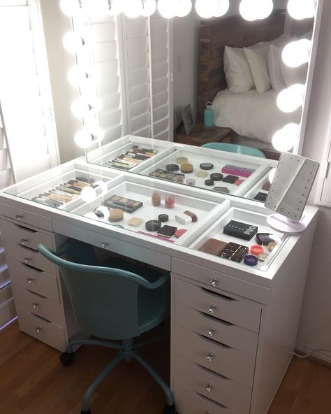 (paid link) Want additional info? Click on the image. Makeup Room Decor Ideas, Ikea Makeup Vanity, Diy Makeup Organizer, Ikea Vanity, Organizers Storage, Diy Makeup Storage, Diy Makeup Vanity, Makeup Organization Diy, Makeup Organization Vanity