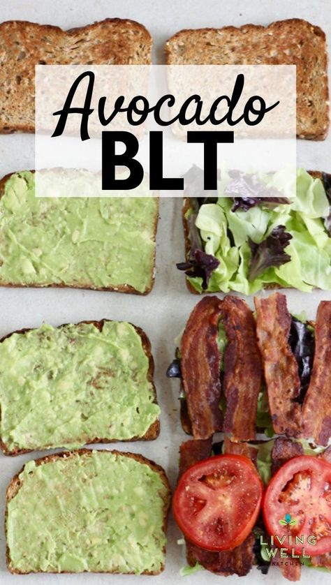 This Avocado BLT recipe takes your average bacon, lettuce, and tomato sandwich to a whole new level. A healthy dose of creamy mashed avocado adds an exciting element and extra layer of goodness to this already delicious sandwich. Great for making lunch for a crowd and a delicious budget friendly entertaining idea. #summerrecipes #lunch #avocado #blt #avocadoblt Avocado Blt Sandwich, Blt Recipe, Blt Recipes, Avocado Blt, Avocado Recipes Healthy, Recipes Avocado, Blt Sandwich, Tomato Sandwich, Healthy Sandwiches