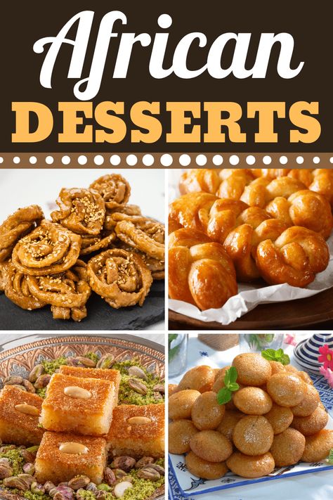 These African desserts are easy, authentic, and so good! From pudding to cookies to cakes, African treats are as sweet as it gets. African Desserts, African Food Recipes, African Snacks, South African Desserts, African Recipes Nigerian Food, Desserts Around The World, African Dessert, International Desserts, Africa Food