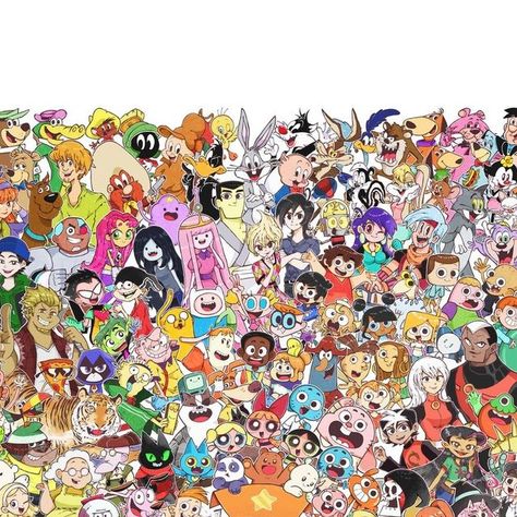 Crossovers Fanart, Nostalgic Cartoons, 2000 Nostalgia, Adventure Time Birthday, Cartoon Network Fanart, Cartoon Network Art, Cartoon Network Characters, Sylvester The Cat, Cn Cartoon Network