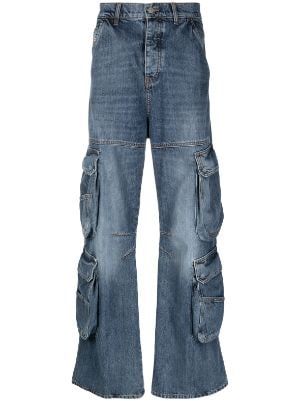 Diesel for Women - Shop New Arrivals on FARFETCH Jeans Png, Denim Washes, Diesel Clothing, Jeans Cargo, Sheer Shirt, Diesel Jeans, Summer Beach Wear, Cargo Jeans, Lady Dior