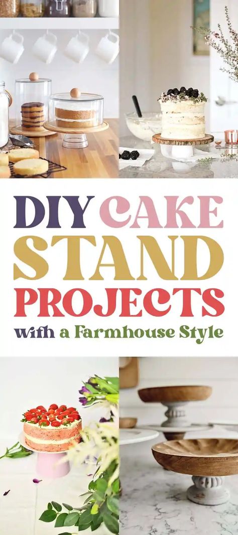 Cake Stand Ideas, Diy Cake Stand, Cottage Market, Stand Ideas, Classic Farmhouse, Pet Hacks, Dog Treat Recipes, Diy Cake, Rock Stars