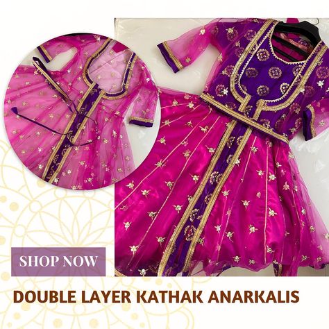 After getting an amazing response on our double layer Lehenga combos, We have introduced the double layer Anarkali sets The sets includes •The inner kurta with 7 meter flare •The net jacket with 8 meter flare •Belt •Dupatta •Pants The combo looks elegant yet stunning while performing on stage 🌸💕 Get in touch to get your custom made kathak anarkali today! #anarkali #kathakanarkali #ethnic #indianethnic #indiandace #dancewear #dancecostumes #indianclassicaldance #dancersofinstagram #indianw... Kathak Anarkali, Layer Lehenga, Net Jacket, Performing On Stage, Indian Classical Dance, The Double, Indian Wear, On Stage, Dance Costumes