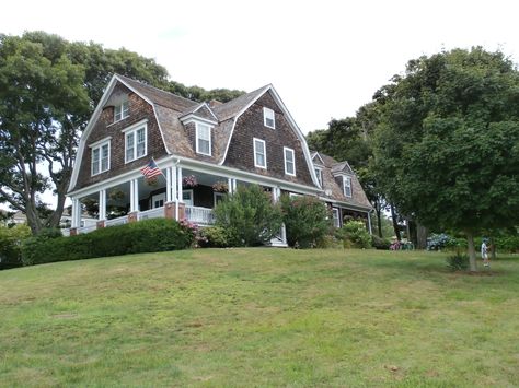 Mansion House Cottage, Fishers Island, NY Fishman Island, Forks Washington Houses, The Lost Kitchen Maine, East Coast Mansions Dream Houses, Fishers Island New York, Cottage Mansion, New England Aesthetic, Fisher Island, Island House