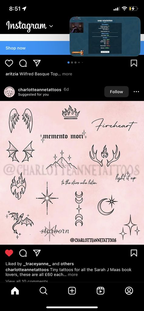 Like Calls To Like Tattoo, Lord Of The North Tog Tattoo, Fantasy Bookish Tattoos, Sjm Universe Tattoo Ideas, Crescent City Symbol, Small Throne Of Glass Tattoo, Throne Of Glass Fireheart Tattoo, Acotar Ramiel Mountain Tattoo, The Thirteen Tattoo