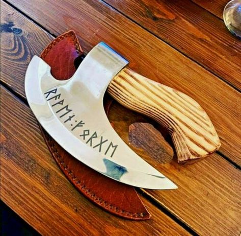 New Custom Handmade Carbon Steel Viking Pizza Cutter Axe With Ash wood Handle | eBay Viking Hatchet, Viking Camp, Handmade Pizza, Unique Pizza, Viking Beard, Forged Steel, Anniversary Gifts For Him, Leather Sheath, Damascus Steel