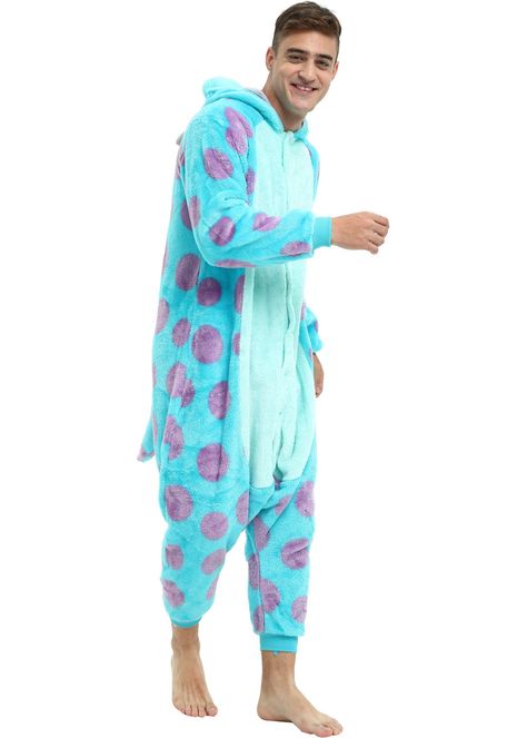 Sully Onesie, Onesie Men, Sulley Costume, Dad Costume, Mens Onesie, Onesie Costumes, Monster Inc, Halloween Costumes Women, Adult Costumes