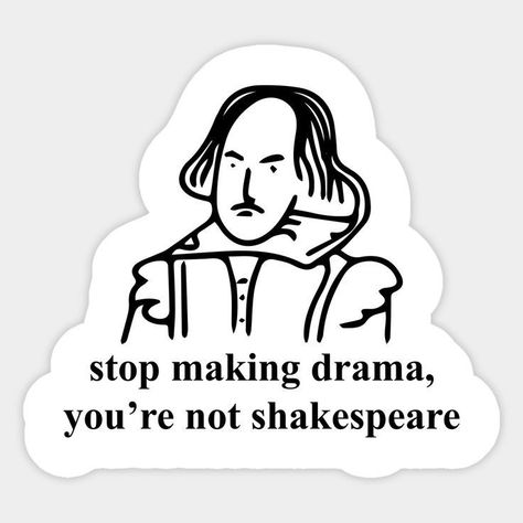 Things To Put Stickers On Ideas, Stickers To Put On Your Laptop, Where To Put Stickers, Cute Stickers To Print, Funny Sticker Ideas, Literature Stickers, Shakespeare Stickers, Artistic Stickers, Stickers For Notebooks