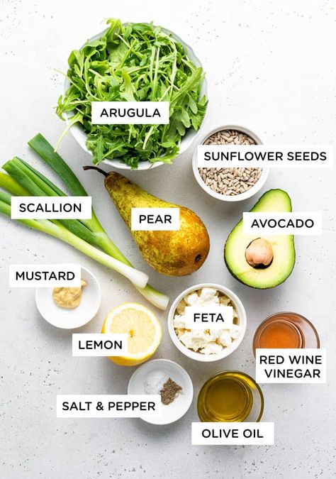 Thyroid Cleanse, Red Wine Vinaigrette Dressing, Quinoa Arugula Salad, Salad Challenge, Avocado Vinaigrette, Arugula Recipes, Arugula Salad Recipes, Red Wine Vinaigrette, Salad With Avocado