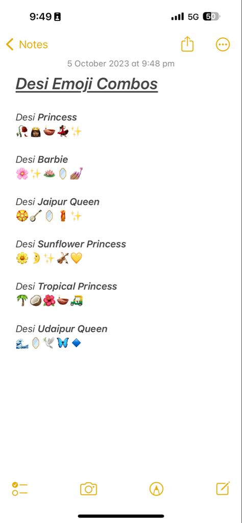 Desi emoji combos Desi Aesthetic Emojis Combinations, Aesthetic Desi Usernames, Desi Aesthetic Emoji Captions, Eid Emoji Combos, Desi Emojis Combo, Aesthetic Desi Emoji Combo, Indian Emoji Combo, Desi Emoji Captions, Desi Insta Bio Ideas