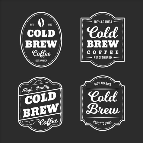 Cold Brew Packaging, Coffee Labels, Beverage Design, Coffee Label, Create Labels, Labels Design, Design Label, Coffee Logo, Cold Coffee