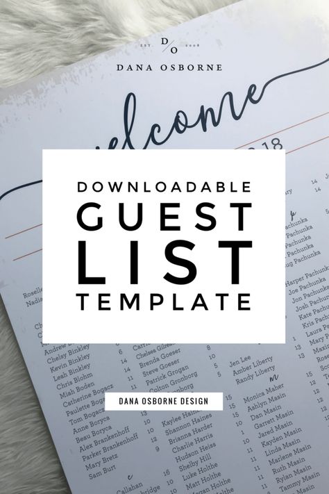 The guest list could be the hardest part of wedding planning. I provide my couples with a template to get them started. This template helps you stay organized and is exactly what I need if we’re printing on your envelopes.  I have a lot of tips included on this excel sheet, so make sure to … Wedding Budget Spreadsheet, Guest List Template, Wedding Guest List Template, Excel Sheet, The Guest List, Diy Wedding Planning, Wedding Planning On A Budget, Wedding Guest List, The Hardest Part