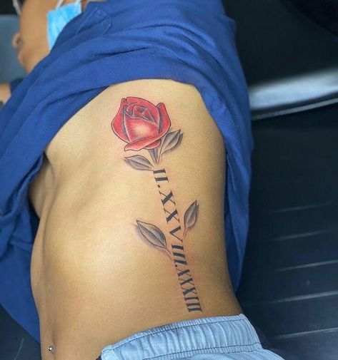 𝙋𝙞𝙣𝙩𝙚𝙧𝙚𝙨𝙩@𝙪𝙙𝙭𝙣𝙩𝙢𝙖𝙩𝙩𝙚𝙧 A Rose Tattoo, Side Stomach Tattoos, Stomach Tattoos Women, Hip Thigh Tattoos, Roman Numeral Tattoos, Hidden Tattoos, Snakebites, Black Girls With Tattoos, Hip Tattoos Women