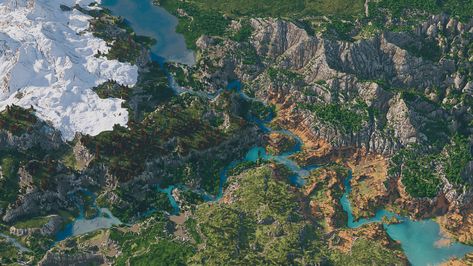 Minecraft Custom Terrain, World Painter, Minecraft Pictures, Terrain Map, Adventure Map, Minecraft Map, Minecraft Blueprints, Minecraft Architecture, Minecraft Crafts