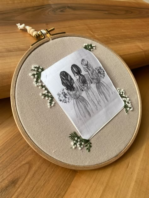 Memorial Embroidery, Photo Embroidery Hoop, Embroidery Picture Frame, Embroidered Photographs, Embroidered Canvas Art, Embroidery Hoop Art Diy, Basic Hand Embroidery Stitches, Hand Embroidery Patterns Free, Embroidery Lessons