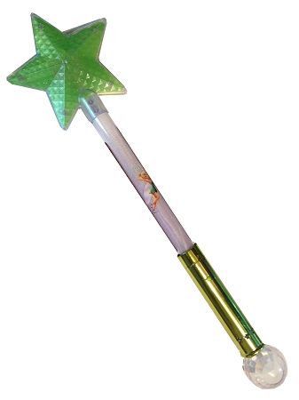 Wand With Crystal, Princess Wands, Green Princess, Star Wand, Flashing Lights, Tinker Bell, Princess Party, Star Designs, Crystal Ball