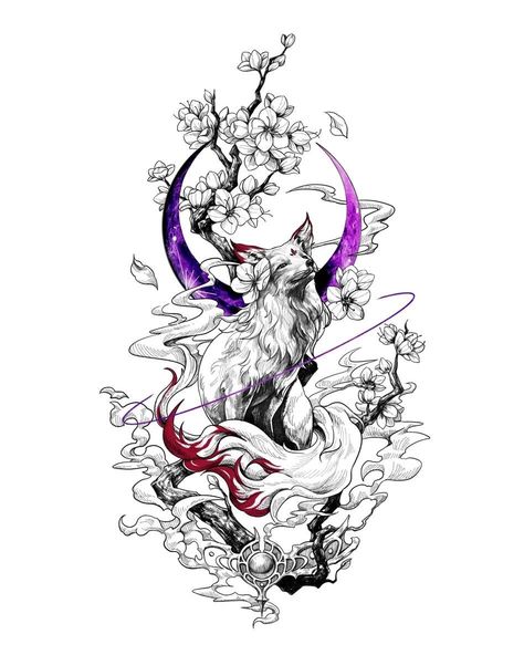 #tattoo, #tattoos, #inked, #tattooart, #tattooedwomen, #tattooedguys, #tattooinspiration, #tattooideas, #tattooworldwide, #tattoosociety, #InkLaughs, and #TattooFails​ Japanese Fox Tattoo Design, Fox Tattoo Sketch, Fox Tattoo Ideas, Tattoos Sketches, Fox Tattoos, Fox Tattoo Design, Wolf Designs, Mystical Tattoos, Japan Tattoo Design