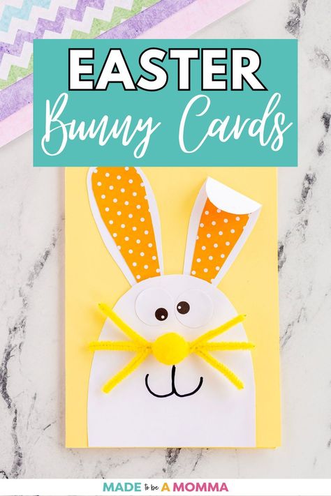 These Easter Bunny Cards are such a fun way to celebrate the spring season and the Easter holiday. They make adorable spring decor for your home and kids love making them. Send them to loved ones as sweet Easter wishes. These little Bunny Greeting Cards are super simple to make, I’ll show you how! Homemade Easter Cards For Kids, Easter Crafts Kids, Easter Cards For Kids, Easter Card Ideas, Diy Easter Cards, Easter Bunny Cards, Bunny Cards, Paper Bunny, Diy Holiday Cards