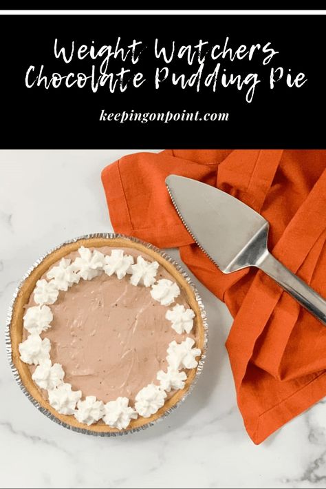 Chocolate Pudding Pie – Weight Watchers Weight Watchers Chocolate Pie, Ww Pie Recipes, Weight Watchers Pie Recipes, Ww Pie, Ww Pies, Mini Chocolate Pies, Homemade Pudding Recipe, Mini Chocolate Pie, Homemade Chocolate Pie