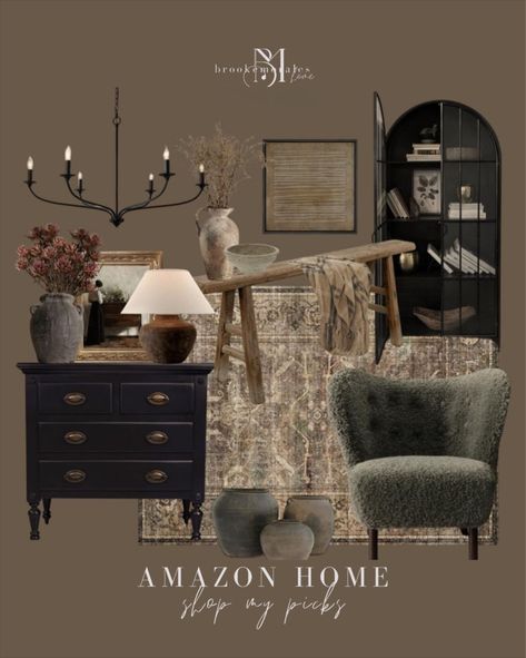 Brooke Morales curated on LTK Inspirational Homes, English Decor, Organic Modern Decor, Living Room Inspo, Dream House Decor, Found On Amazon, Vintage Modern, Amazon Finds, First Home