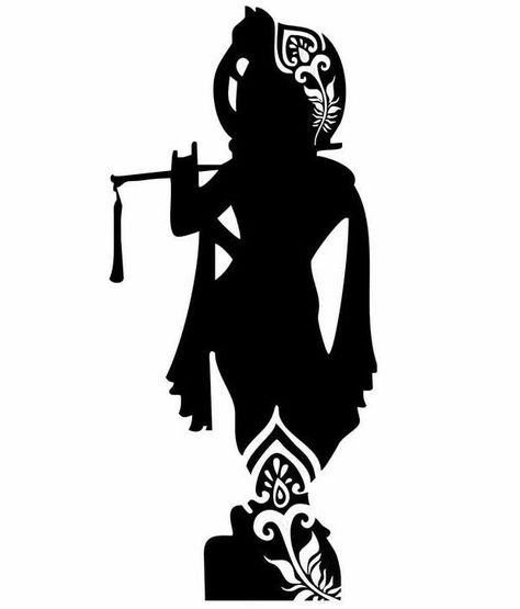 Shree Tattoo, Krishna Silhouette, Tattoo Hanuman, Flute Painting, Hanuman Sketch, Lord Drawing, Studio Wallpaper, Sketch Outline, Krishna Tattoo