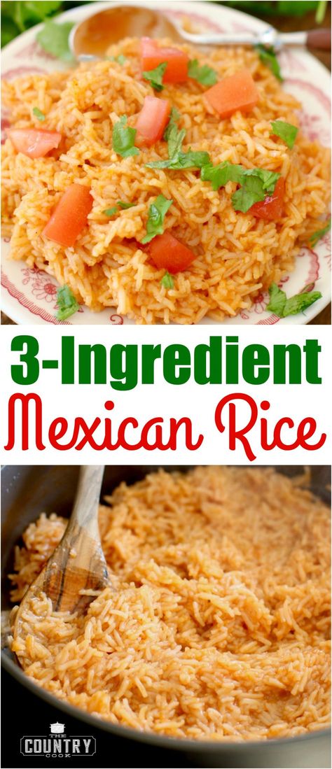 3-Ingredient Mexican Rice recipe from The Country Cook #ad #Glad2WasteLess Enchiladas Mexicanas, Mexican Rice Recipe, Rice Video, Mexican Rice Recipes, Diy Easy Recipes, Rice Recipes For Dinner, 3 Ingredient Recipes, Country Cook, The Country Cook