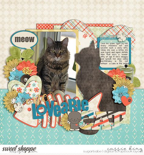 Tiger Lily - Scrapbook.com Friends Template, Pawprints On My Heart, Scrapbooking Pets, Scrapbooks Ideas, Cat Scrapbook, Pet Scrapbook Layouts, Zoo Ideas, Pet Scrapbook, Digital Scrapbooking Templates