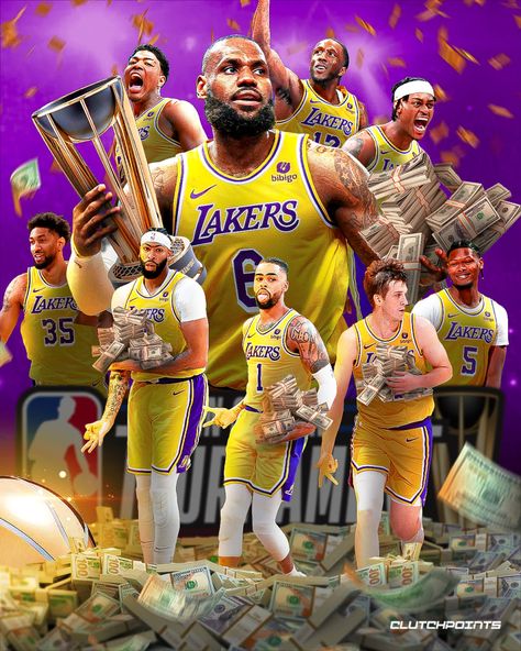 ClutchPoints - THE LAKERS WIN THE 1ST EVER NBA CUP 🏆 Each... Lakers Win, Lebron James Lakers, Rare Pictures, Lebron James, Nba, Quick Saves