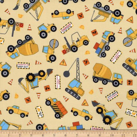 Kids Fabric Prints, Kids Fabric, Construction Vehicles, Baby Bodysuit, Printing On Fabric, Sewing Projects, Fabric, Design