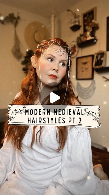 Tavern Wench Hairstyles, Circlet Hairstyle, Renfaire Hair Ideas, Ren Fair Hairstyles, Hobbit Hairstyles, Princess Hairstyles With Tiara, Midevil Hairstyles, Renfaire Hair, Ren Faire Hairstyles