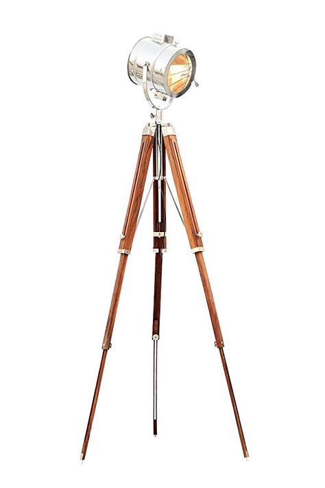 BUDGET SIGNAL TRIPOD FLOOR LAMP - - Amazon.com Tripod Floor Lamp, Focus Light, Unique Flooring, Vintage Nautical, Home Decor Gifts, Tripod Floor Lamps, Tripod Lamp, Innovative Products, Amazon Com