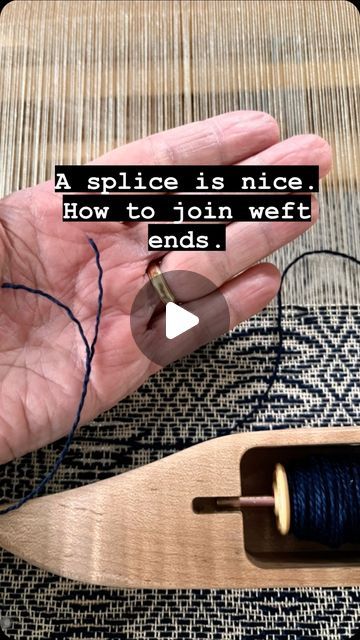 Kate Kilgus on Instagram: "Splicing weft ends can avoid unsightly pattern distortions in weaving. Here is the method I use. #weaving #handwoven #howto #weavingtechnique #overshot #splicing #splice #textiles #details" Overshot Weaving Patterns, Overshot Weaving, Weaving Techniques, Hand Weaving, Weaving, Textiles, Canning, Pattern, Instagram