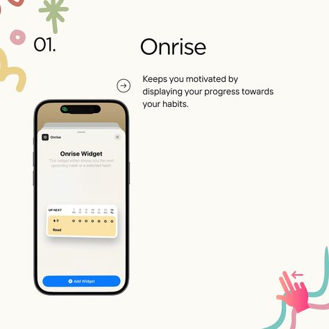 Transform your home screen into a productivity powerhouse with these five apps that have some of the coolest widgets! ✨ From habit tracking with Onrise to staying motivated with Flow’s Pomodoro timer and daily quotes, these widgets are more than just eye candy—they’re your secret weapon for staying on top of your goals. 📚 Add Pinterest to keep your favorite inspirations at your fingertips, Bear for quick access to your most important notes, and Apple Books to jump back into your reading journ... Habit App, Aesthetic Games, Suggested App, Phone Planner, Pomodoro Timer, Ipad Organizer, App Design Layout, Ipad Essentials, Study Apps