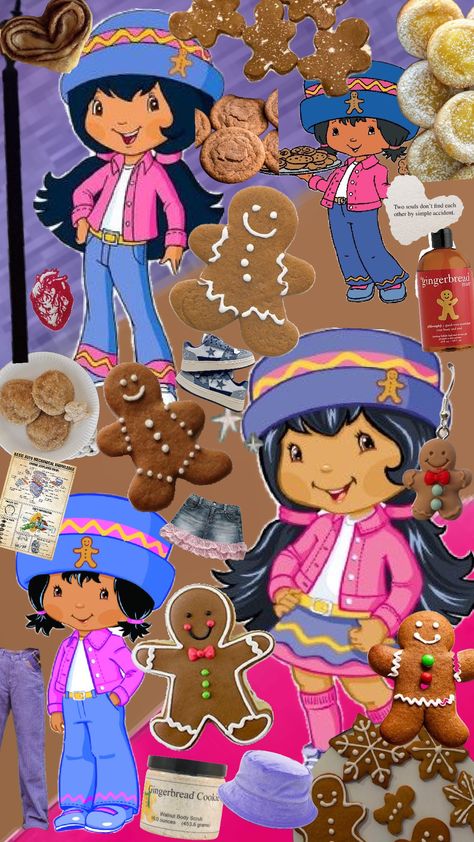 ginger snap Ginger Snap Aesthetic, Strawberry Shortcake Characters Wallpaper, Gingersnap Strawberry Shortcake, Ginger Snap Strawberry Shortcake, Strawberry Shortcake Fanart, Strawberry Shortcake House, Mystic Wallpaper, Strawberry Shortcake Costume, Cartoon Strawberry