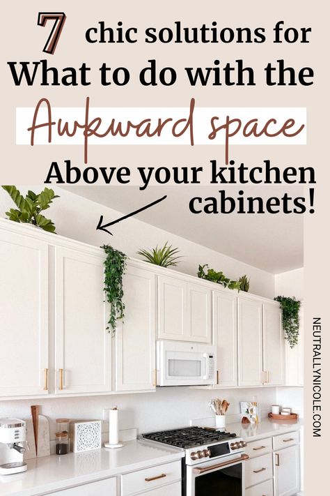 Empty Space Above Kitchen Cabinets, Decorate Above Kitchen Cabinets, Above Cabinet Decor Kitchen, Top Of Cabinet Decor, Decor Above Kitchen Cabinets, Above Cabinet Decor, Space Above Kitchen Cabinets, Top Of Kitchen Cabinets, Top Kitchen Cabinets