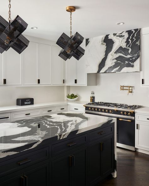 Wood Accents Kitchen, Panda White Marble, Guest Room Essentials, Kitchen Vent Hood, Study Interior Design, Black And White Interior, Kitchen Plans, New Home Designs, Kitchen Projects