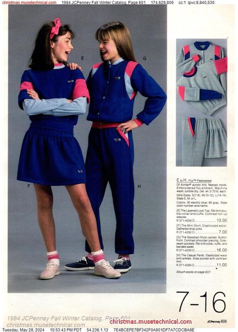 1984 JCPenney Fall Winter Catalog, Page 601 - Catalogs & Wishbooks Decade Outfits, 19s Fashion, 80s Fashion Icons, 1980s Outfits, 80s Stuff, Sassy Dress, Vintage Kids Clothes, 80’s Fashion, 80s And 90s Fashion