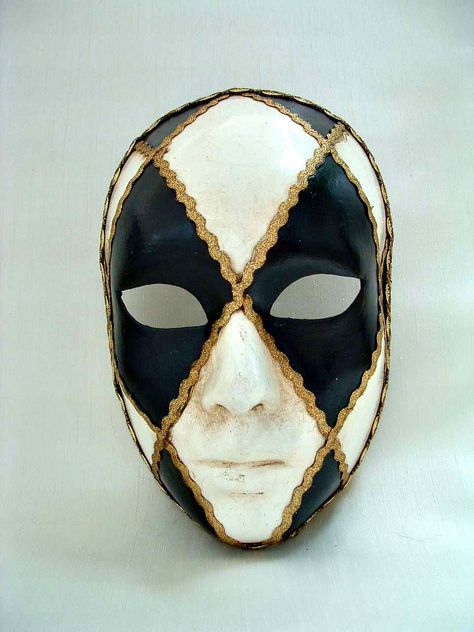 Masquerade Mask Full Face, Face Mask Design Art, Masquerade Masks For Men, Italian Masks, Face Cut Out, Mens Masquerade Mask, Venice Mask, Venetian Carnival Masks, Butterfly Mask