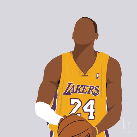 Kobe Bryant Illustration using ipad pro 3 and apple pen 2. Simple Illustration, Sports prints Kobe Drawing, Kobe Bryant Drawing, Basketball Canvas Painting, Basketball Painting, Kobe Bryant Michael Jordan, Basket Nba, Online Scrapbook, Kobe Bryant Pictures, Painted Canvas Shoes