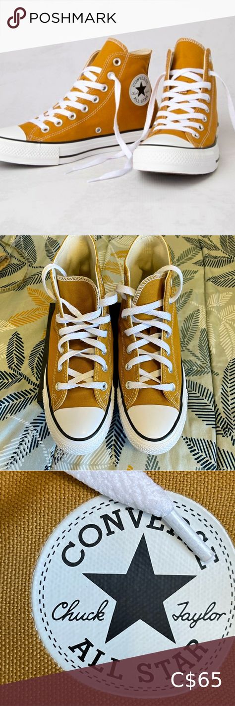 Converse men's / unisex, Chuck Taylor All Star Hi Sneaker - Burnt Honey Burnt Honey Converse Outfit, Burnt Honey, Converse Outfit, Chuck 70, Converse Chuck Taylor All Star, Chuck Taylor All Star, Converse Chuck, Chuck Taylor, High Top