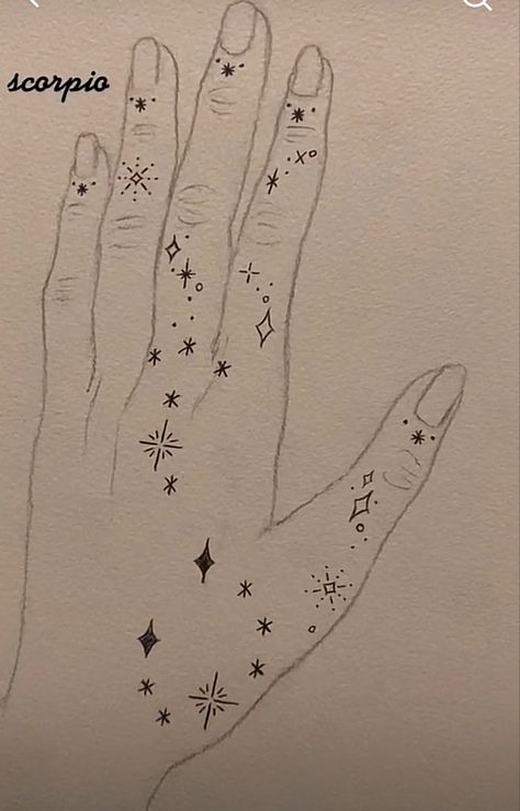 Mystic Hand Tattoo, Twinkle Hand Tattoo, Constellation Tattoo On Hand, Hand Constellation Tattoo, Celestial Hand Tattoo, Constellation Hand Tattoo, Celestial Tattoo Sleeve, Celestial Tattoo Ideas, Cute Henna Tattoos