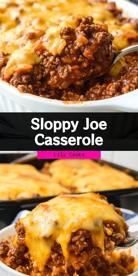 Sloppy Joe Casserole Extravaganza: A Comfort Food Delight Indulge in the ultimate comfort food with our Sloppy Joe Casserole Extravaganza! This easy dinner combines the zesty flavors of a classic Sloppy Joe with cheesy, gooey casserole goodness. Perfect for a cozy family meal or gathering, this dish will delight kids and adults alike. Get ready for a flavorful, stress-free meal everyone will love! ..... Joe Sandwich, Sloppy Joes Sandwich, Sloppy Joe Casserole, Sloppy Joes Recipe, Sloppy Joe, Easy Casserole Recipes, Easy Casserole, Sloppy Joes, Family Meal