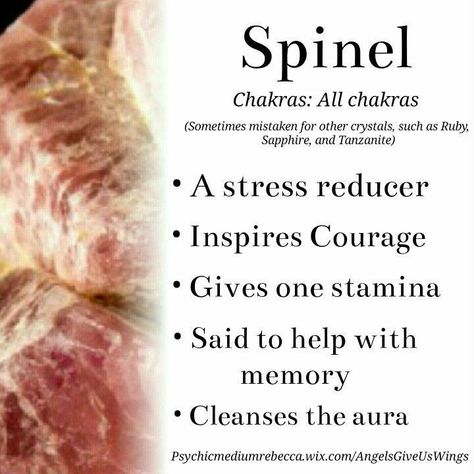 Spinel Stone Meaning, Spinel Crystal Meaning, Spinel Meaning, Spinel Crystal, Gemstones Chart, Gemstone Properties, Crystals Healing Properties, Gemstone Meanings, Crystal Therapy