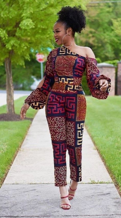 Follow to link to our instagram page for more jumpsuit styles.Don’t forget to like our page for more trendy Ankara styles. Ankara Jumpsuit Styles, African Jumpsuit, African Print Jumpsuit, Ankara Jumpsuit, African Print Clothing, Short African Dresses, Afrikaanse Mode, African Fashion Ankara, Stella Jean