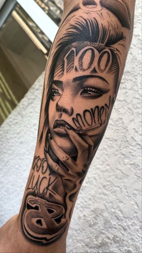 Under Arm Tattoo Men, Cute Pastel Background, Arm Tattoos Black, Tiger Tattoo Sleeve, Forearm Tattoo Quotes, Chicanas Tattoo, Full Hand Tattoo, Skull Girl Tattoo, Money Tattoo